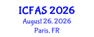 International Conference on Fisheries and Aquatic Sciences (ICFAS) August 26, 2026 - Paris, France International Conference on Fisheries and Aquatic Sciences (ICFAS) August 26, 2026 - Paris, France