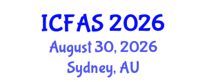 International Conference on Fisheries and Aquatic Sciences (ICFAS) August 30, 2026 - Sydney, Australia International Conference on Fisheries and Aquatic Sciences (ICFAS) August 30, 2026 - Sydney, Australia