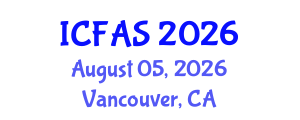 International Conference on Fisheries and Aquatic Sciences (ICFAS) August 05, 2026 - Vancouver, Canada International Conference on Fisheries and Aquatic Sciences (ICFAS) August 05, 2026 - Vancouver, Canada