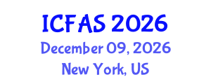 International Conference on Fisheries and Aquatic Sciences (ICFAS) December 09, 2026 - New York, United States International Conference on Fisheries and Aquatic Sciences (ICFAS) December 09, 2026 - New York, United States