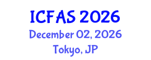 International Conference on Fisheries and Aquatic Sciences (ICFAS) December 02, 2026 - Tokyo, Japan International Conference on Fisheries and Aquatic Sciences (ICFAS) December 02, 2026 - Tokyo, Japan
