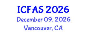 International Conference on Fisheries and Aquatic Sciences (ICFAS) December 09, 2026 - Vancouver, Canada International Conference on Fisheries and Aquatic Sciences (ICFAS) December 09, 2026 - Vancouver, Canada