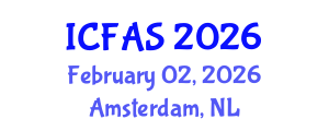 International Conference on Fisheries and Aquatic Sciences (ICFAS) February 02, 2026 - Amsterdam, Netherlands International Conference on Fisheries and Aquatic Sciences (ICFAS) February 02, 2026 - Amsterdam, Netherlands