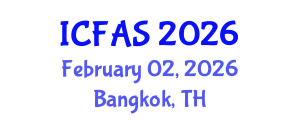 International Conference on Fisheries and Aquatic Sciences (ICFAS) February 02, 2026 - Bangkok, Thailand International Conference on Fisheries and Aquatic Sciences (ICFAS) February 02, 2026 - Bangkok, Thailand