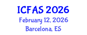 International Conference on Fisheries and Aquatic Sciences (ICFAS) February 12, 2026 - Barcelona, Spain International Conference on Fisheries and Aquatic Sciences (ICFAS) February 12, 2026 - Barcelona, Spain