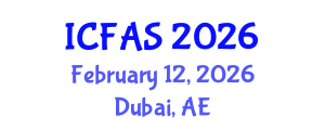 International Conference on Fisheries and Aquatic Sciences (ICFAS) February 12, 2026 - Dubai, United Arab Emirates International Conference on Fisheries and Aquatic Sciences (ICFAS) February 12, 2026 - Dubai, United Arab Emirates