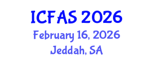 International Conference on Fisheries and Aquatic Sciences (ICFAS) February 16, 2026 - Jeddah, Saudi Arabia International Conference on Fisheries and Aquatic Sciences (ICFAS) February 16, 2026 - Jeddah, Saudi Arabia