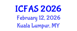 International Conference on Fisheries and Aquatic Sciences (ICFAS) February 12, 2026 - Kuala Lumpur, Malaysia International Conference on Fisheries and Aquatic Sciences (ICFAS) February 12, 2026 - Kuala Lumpur, Malaysia