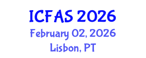 International Conference on Fisheries and Aquatic Sciences (ICFAS) February 02, 2026 - Lisbon, Portugal International Conference on Fisheries and Aquatic Sciences (ICFAS) February 02, 2026 - Lisbon, Portugal