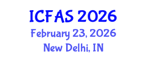 International Conference on Fisheries and Aquatic Sciences (ICFAS) February 23, 2026 - New Delhi, India International Conference on Fisheries and Aquatic Sciences (ICFAS) February 23, 2026 - New Delhi, India