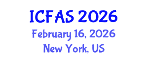 International Conference on Fisheries and Aquatic Sciences (ICFAS) February 16, 2026 - New York, United States International Conference on Fisheries and Aquatic Sciences (ICFAS) February 16, 2026 - New York, United States
