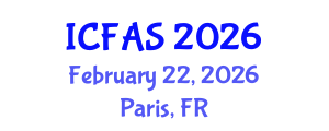 International Conference on Fisheries and Aquatic Sciences (ICFAS) February 22, 2026 - Paris, France