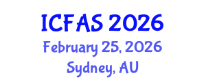 International Conference on Fisheries and Aquatic Sciences (ICFAS) February 25, 2026 - Sydney, Australia