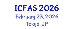 International Conference on Fisheries and Aquatic Sciences (ICFAS) February 23, 2026 - Tokyo, Japan International Conference on Fisheries and Aquatic Sciences (ICFAS) February 23, 2026 - Tokyo, Japan