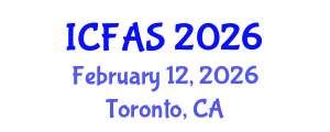 International Conference on Fisheries and Aquatic Sciences (ICFAS) February 12, 2026 - Toronto, Canada International Conference on Fisheries and Aquatic Sciences (ICFAS) February 12, 2026 - Toronto, Canada