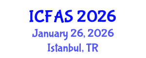 International Conference on Fisheries and Aquatic Sciences (ICFAS) January 26, 2026 - Istanbul, Turkey International Conference on Fisheries and Aquatic Sciences (ICFAS) January 26, 2026 - Istanbul, Turkey