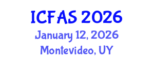International Conference on Fisheries and Aquatic Sciences (ICFAS) January 12, 2026 - Montevideo, Uruguay International Conference on Fisheries and Aquatic Sciences (ICFAS) January 12, 2026 - Montevideo, Uruguay