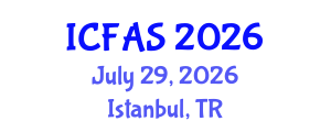 International Conference on Fisheries and Aquatic Sciences (ICFAS) July 29, 2026 - Istanbul, Turkey International Conference on Fisheries and Aquatic Sciences (ICFAS) July 29, 2026 - Istanbul, Turkey