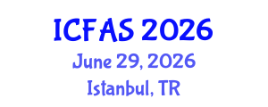 International Conference on Fisheries and Aquatic Sciences (ICFAS) June 29, 2026 - Istanbul, Turkey International Conference on Fisheries and Aquatic Sciences (ICFAS) June 29, 2026 - Istanbul, Turkey