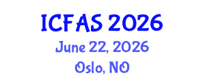 International Conference on Fisheries and Aquatic Sciences (ICFAS) June 22, 2026 - Oslo, Norway International Conference on Fisheries and Aquatic Sciences (ICFAS) June 22, 2026 - Oslo, Norway