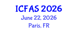 International Conference on Fisheries and Aquatic Sciences (ICFAS) June 22, 2026 - Paris, France International Conference on Fisheries and Aquatic Sciences (ICFAS) June 22, 2026 - Paris, France