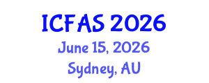 International Conference on Fisheries and Aquatic Sciences (ICFAS) June 15, 2026 - Sydney, Australia International Conference on Fisheries and Aquatic Sciences (ICFAS) June 15, 2026 - Sydney, Australia