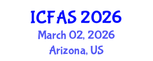 International Conference on Fisheries and Aquatic Sciences (ICFAS) March 02, 2026 - Arizona, United States International Conference on Fisheries and Aquatic Sciences (ICFAS) March 02, 2026 - Arizona, United States