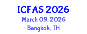 International Conference on Fisheries and Aquatic Sciences (ICFAS) March 09, 2026 - Bangkok, Thailand International Conference on Fisheries and Aquatic Sciences (ICFAS) March 09, 2026 - Bangkok, Thailand