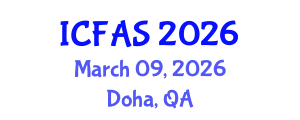 International Conference on Fisheries and Aquatic Sciences (ICFAS) March 09, 2026 - Doha, Qatar International Conference on Fisheries and Aquatic Sciences (ICFAS) March 09, 2026 - Doha, Qatar