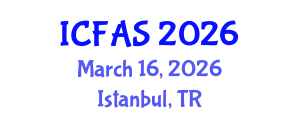 International Conference on Fisheries and Aquatic Sciences (ICFAS) March 16, 2026 - Istanbul, Turkey International Conference on Fisheries and Aquatic Sciences (ICFAS) March 16, 2026 - Istanbul, Turkey