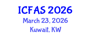 International Conference on Fisheries and Aquatic Sciences (ICFAS) March 23, 2026 - Kuwait, Kuwait International Conference on Fisheries and Aquatic Sciences (ICFAS) March 23, 2026 - Kuwait, Kuwait