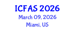 International Conference on Fisheries and Aquatic Sciences (ICFAS) March 09, 2026 - Miami, United States International Conference on Fisheries and Aquatic Sciences (ICFAS) March 09, 2026 - Miami, United States