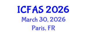International Conference on Fisheries and Aquatic Sciences (ICFAS) March 30, 2026 - Paris, France International Conference on Fisheries and Aquatic Sciences (ICFAS) March 30, 2026 - Paris, France