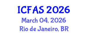 International Conference on Fisheries and Aquatic Sciences (ICFAS) March 04, 2026 - Rio de Janeiro, Brazil