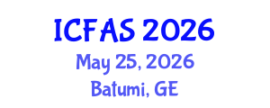 International Conference on Fisheries and Aquatic Sciences (ICFAS) May 25, 2026 - Batumi, Georgia International Conference on Fisheries and Aquatic Sciences (ICFAS) May 25, 2026 - Batumi, Georgia