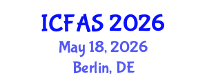 International Conference on Fisheries and Aquatic Sciences (ICFAS) May 18, 2026 - Berlin, Germany International Conference on Fisheries and Aquatic Sciences (ICFAS) May 18, 2026 - Berlin, Germany