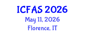International Conference on Fisheries and Aquatic Sciences (ICFAS) May 11, 2026 - Florence, Italy International Conference on Fisheries and Aquatic Sciences (ICFAS) May 11, 2026 - Florence, Italy