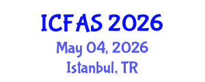 International Conference on Fisheries and Aquatic Sciences (ICFAS) May 04, 2026 - Istanbul, Turkey International Conference on Fisheries and Aquatic Sciences (ICFAS) May 04, 2026 - Istanbul, Turkey