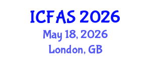 International Conference on Fisheries and Aquatic Sciences (ICFAS) May 18, 2026 - London, United Kingdom International Conference on Fisheries and Aquatic Sciences (ICFAS) May 18, 2026 - London, United Kingdom