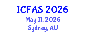 International Conference on Fisheries and Aquatic Sciences (ICFAS) May 11, 2026 - Sydney, Australia International Conference on Fisheries and Aquatic Sciences (ICFAS) May 11, 2026 - Sydney, Australia