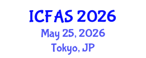 International Conference on Fisheries and Aquatic Sciences (ICFAS) May 25, 2026 - Tokyo, Japan International Conference on Fisheries and Aquatic Sciences (ICFAS) May 25, 2026 - Tokyo, Japan