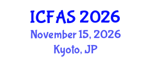 International Conference on Fisheries and Aquatic Sciences (ICFAS) November 15, 2026 - Kyoto, Japan International Conference on Fisheries and Aquatic Sciences (ICFAS) November 15, 2026 - Kyoto, Japan