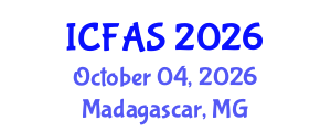 International Conference on Fisheries and Aquatic Sciences (ICFAS) October 04, 2026 - Madagascar, Madagascar International Conference on Fisheries and Aquatic Sciences (ICFAS) October 04, 2026 - Madagascar, Madagascar