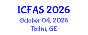 International Conference on Fisheries and Aquatic Sciences (ICFAS) October 04, 2026 - Tbilisi, Georgia