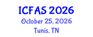 International Conference on Fisheries and Aquatic Sciences (ICFAS) October 25, 2026 - Tunis, Tunisia International Conference on Fisheries and Aquatic Sciences (ICFAS) October 25, 2026 - Tunis, Tunisia