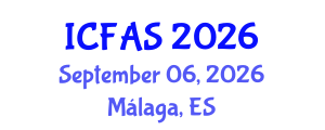 International Conference on Fisheries and Aquatic Sciences (ICFAS) September 06, 2026 - Málaga, Spain International Conference on Fisheries and Aquatic Sciences (ICFAS) September 06, 2026 - Málaga, Spain