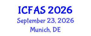 International Conference on Fisheries and Aquatic Sciences (ICFAS) September 23, 2026 - Munich, Germany International Conference on Fisheries and Aquatic Sciences (ICFAS) September 23, 2026 - Munich, Germany