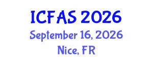 International Conference on Fisheries and Aquatic Sciences (ICFAS) September 16, 2026 - Nice, France International Conference on Fisheries and Aquatic Sciences (ICFAS) September 16, 2026 - Nice, France