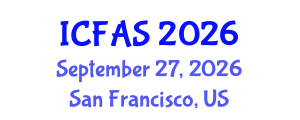 International Conference on Fisheries and Aquatic Sciences (ICFAS) September 27, 2026 - San Francisco, United States International Conference on Fisheries and Aquatic Sciences (ICFAS) September 27, 2026 - San Francisco, United States
