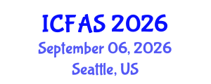 International Conference on Fisheries and Aquatic Sciences (ICFAS) September 06, 2026 - Seattle, United States International Conference on Fisheries and Aquatic Sciences (ICFAS) September 06, 2026 - Seattle, United States